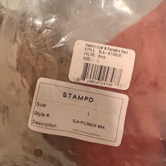 Stampd LA Heston Coat and Bag - size L Large - Orange NWT - Picture 8 of 8